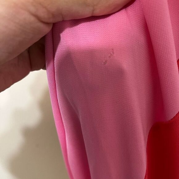 Staud Serena One Shoulder Multi Color Long Dress Medium - Picture 7 of 11